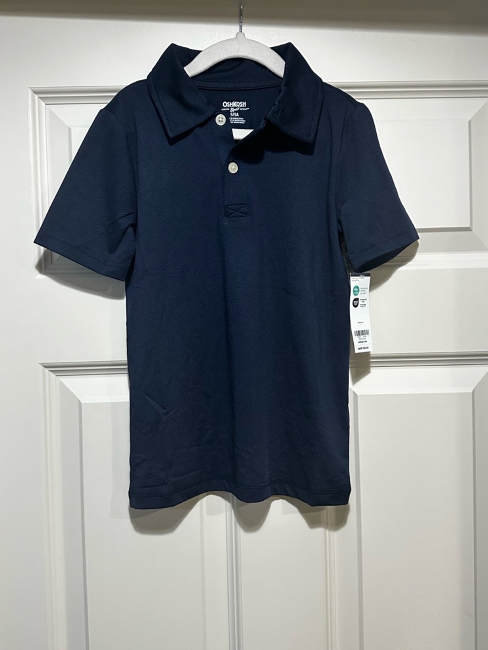 Boys Navy Athletic Polo Size 5 NWT